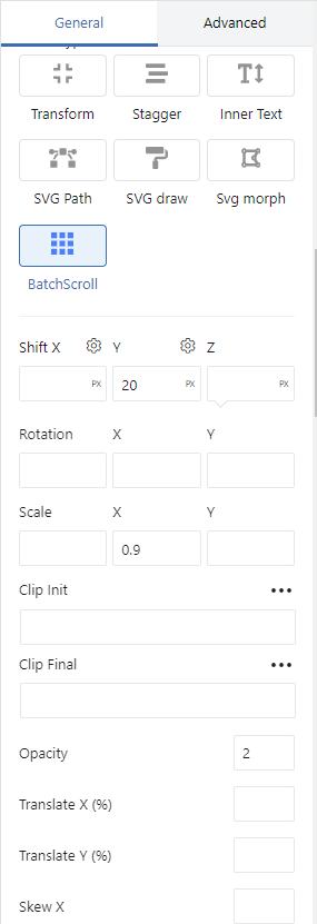 Batch animation 長文捲動效果